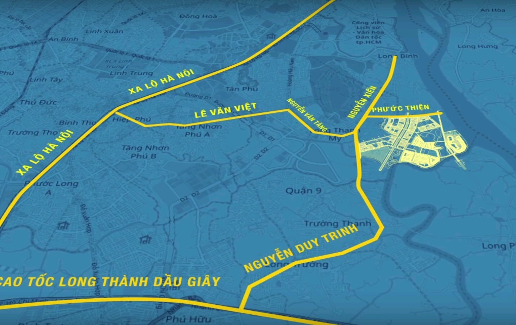 Vị trí Dự án Vinhomes Grand Park Quận 9