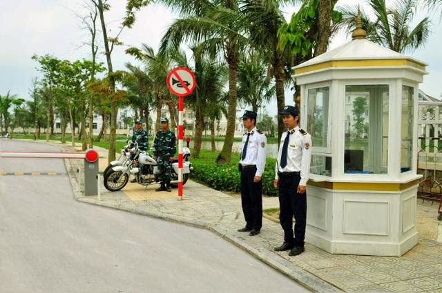 Chốt an ninh tại Vinhomes Quận 9