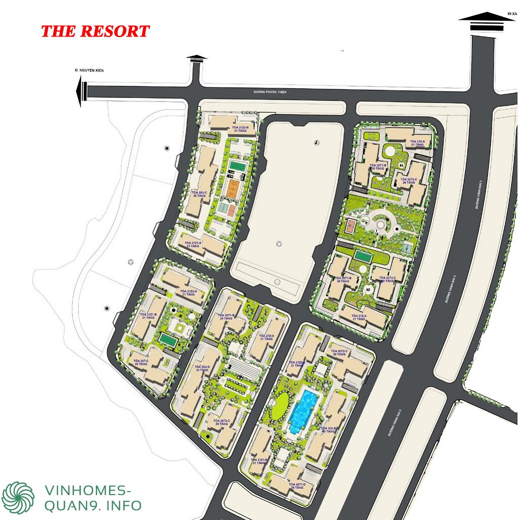 Mặt bằng tổng thể The Hospitality Vinhomes Grand Park Quận 9