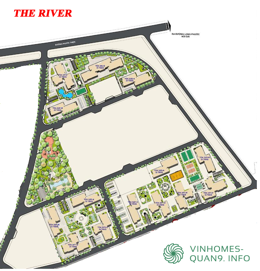 Mặt bằng tổng thể The Ocean Vinhomes Grand Park Quận 9