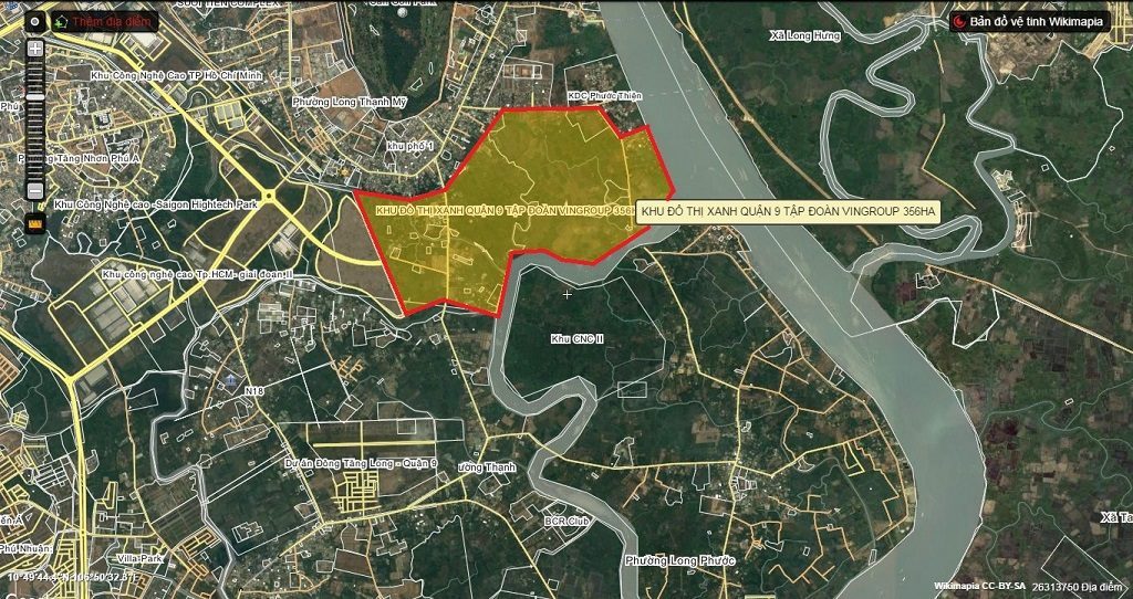 Vị trị Dự án Vingroup Quận 9